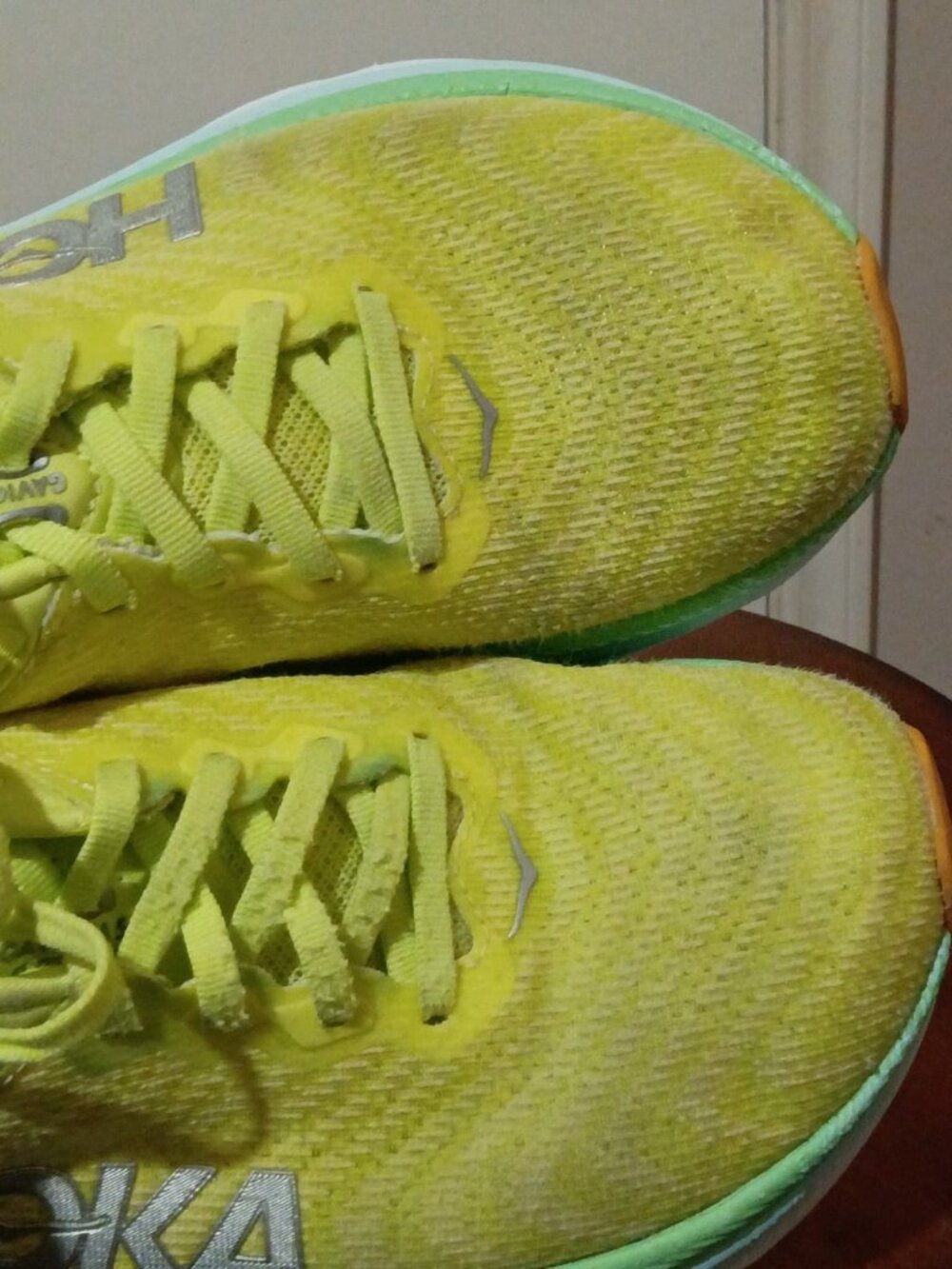 Hoka One One Gaviota 5 Womens  Size 7B Shoes Yellow Running Sneaker 1134235 CGSO - Picture 14 of 14